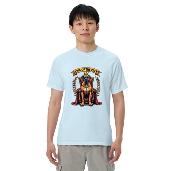 "'King of the Pack' with Regal Dog Design" - Unisex garment-dyed heavyweight t-shirt - Image 85