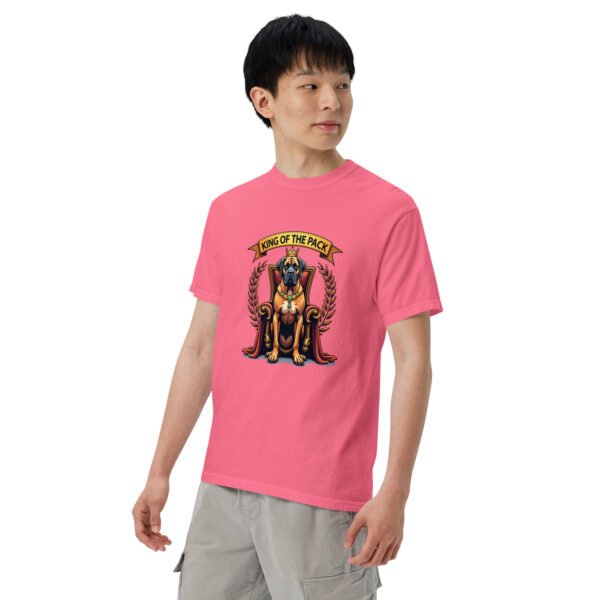 "'King of the Pack' with Regal Dog Design" - Unisex garment-dyed heavyweight t-shirt - Image 7