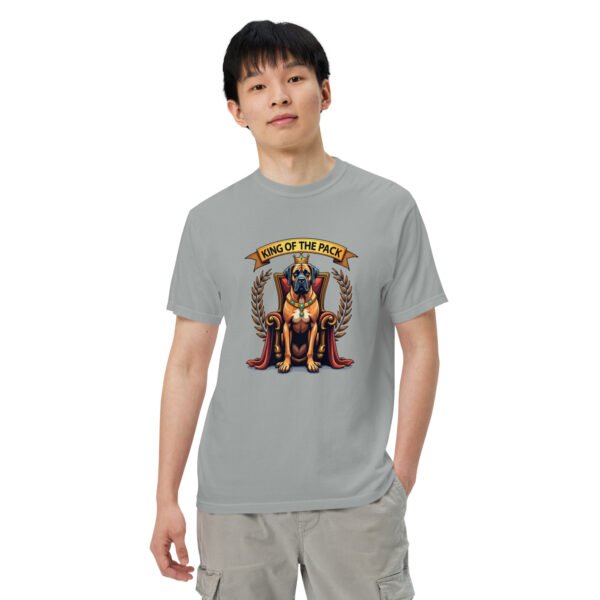 "'King of the Pack' with Regal Dog Design" - Unisex garment-dyed heavyweight t-shirt - Image 23