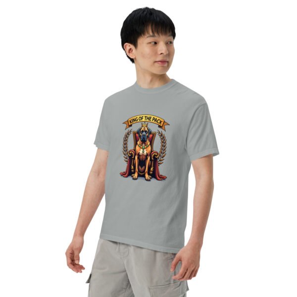 "'King of the Pack' with Regal Dog Design" - Unisex garment-dyed heavyweight t-shirt - Image 27