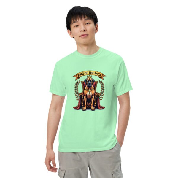 "'King of the Pack' with Regal Dog Design" - Unisex garment-dyed heavyweight t-shirt - Image 82