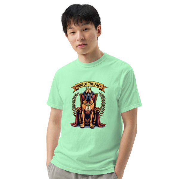 "'King of the Pack' with Regal Dog Design" - Unisex garment-dyed heavyweight t-shirt - Image 83