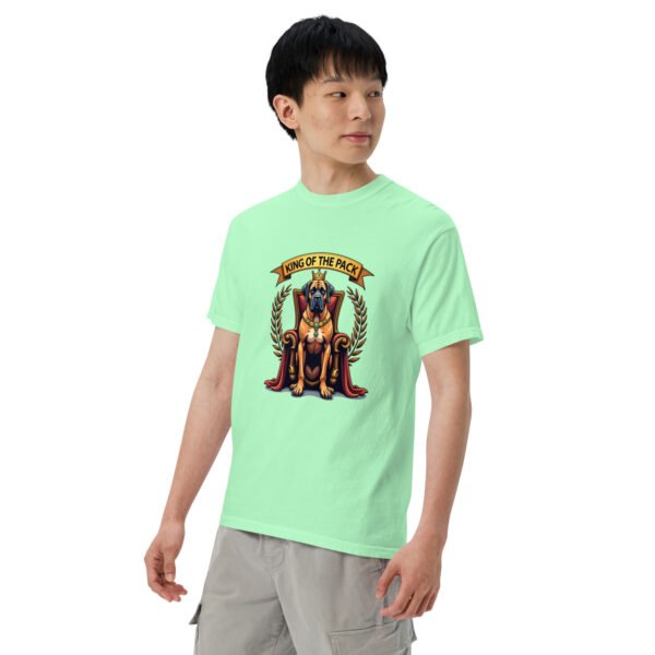 "'King of the Pack' with Regal Dog Design" - Unisex garment-dyed heavyweight t-shirt - Image 84