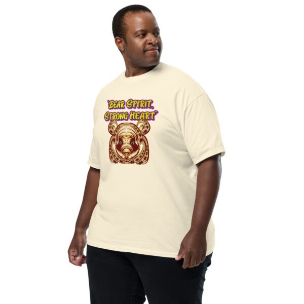 Bear Spirit, Strong Heart – Powerful Tribal Bear Artwork - Unisex garment-dyed heavyweight t-shirt - Image 39