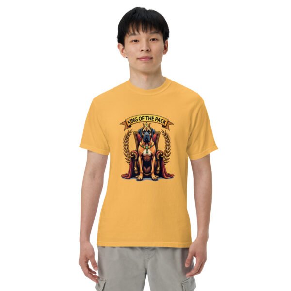 "'King of the Pack' with Regal Dog Design" - Unisex garment-dyed heavyweight t-shirt - Image 43