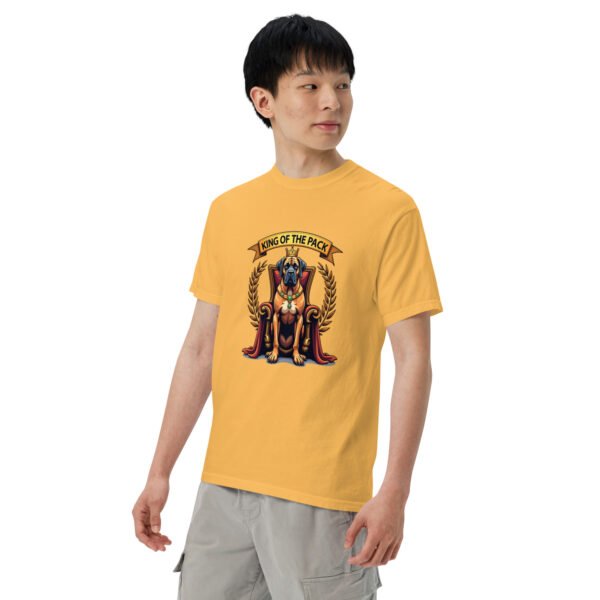 "'King of the Pack' with Regal Dog Design" - Unisex garment-dyed heavyweight t-shirt - Image 49