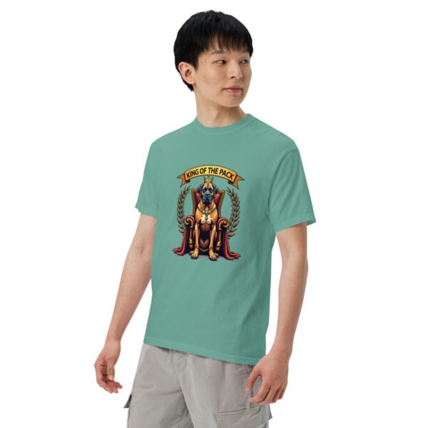 "'King of the Pack' with Regal Dog Design" - Unisex garment-dyed heavyweight t-shirt - Image 13