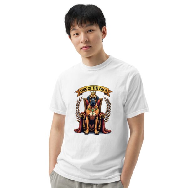 "'King of the Pack' with Regal Dog Design" - Unisex garment-dyed heavyweight t-shirt - Image 94
