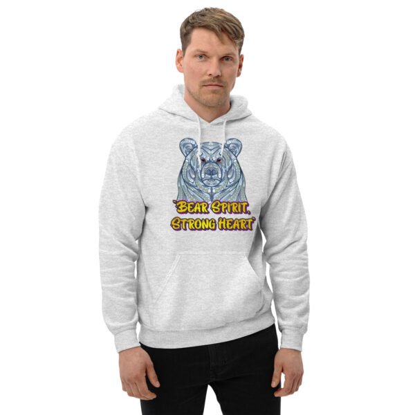 Bear Spirit, Strong Heart – Majestic Animal Strength Artwork - Unisex Hoodie - Image 37