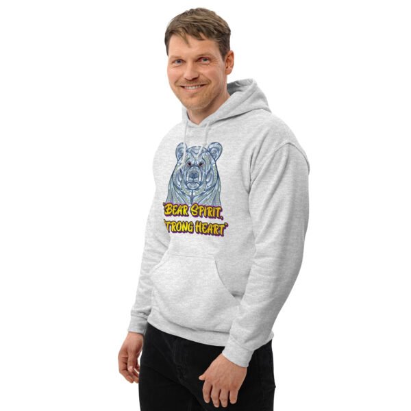 Bear Spirit, Strong Heart – Majestic Animal Strength Artwork - Unisex Hoodie - Image 39