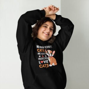 Love and Protect Cats - Unisex Hoodie