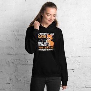In My Home Cats Are Loved & Protected - Cute Cat Lover - Unisex Hoodie