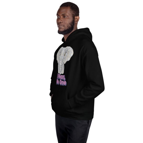 I Fear No One – Powerful Tribal Elephant Artwork - Unisex Hoodie - Image 5