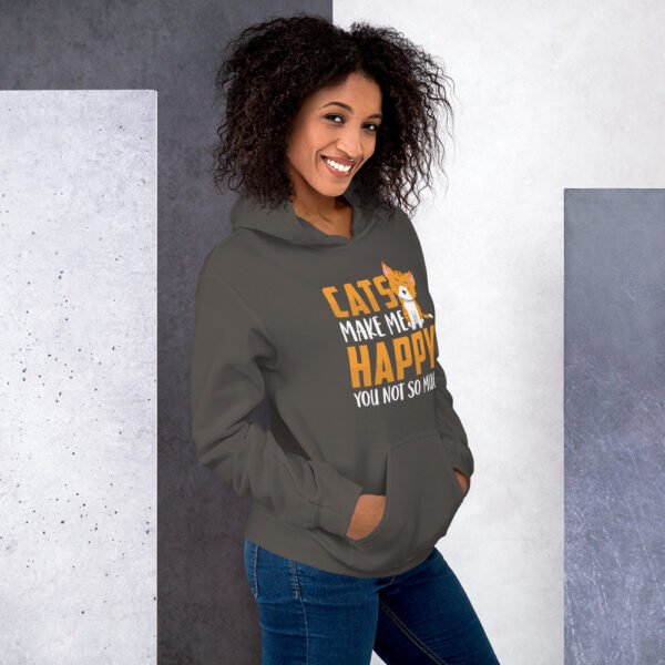 Cats Make Me Happy, You Not So Much - Unisex Hoodie - Image 32