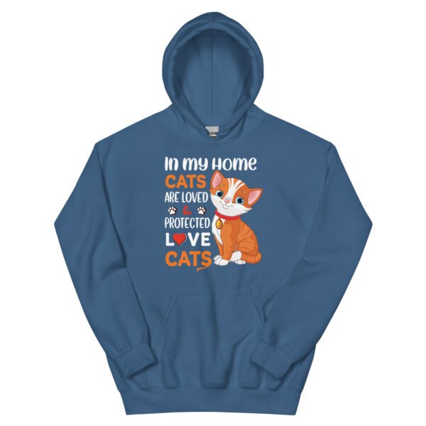 Funny "Sorry, I Can't, I'm an Inside Cat" Hoodie for Cat Lovers - Unisex Hoodie - Image 15