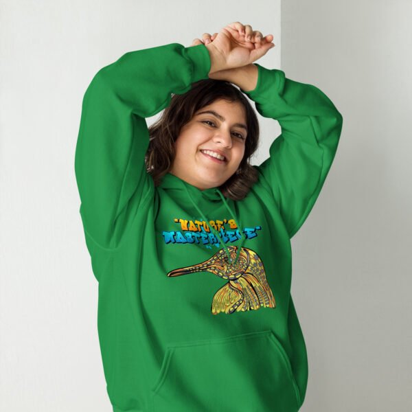 Nature’s Masterpiece – Stunning Artistic Bird Illustration - Unisex Hoodie - Image 5