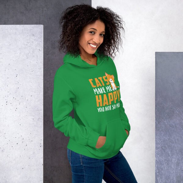 Cats Make Me Happy, You Not So Much - Unisex Hoodie - Image 48