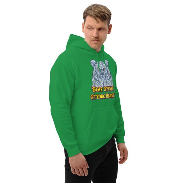 Bear Spirit, Strong Heart – Majestic Animal Strength Artwork - Unisex Hoodie - Image 16