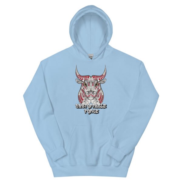 Unstoppable Force – Tribal Bull Power Artwork - Unisex Hoodie - Image 5