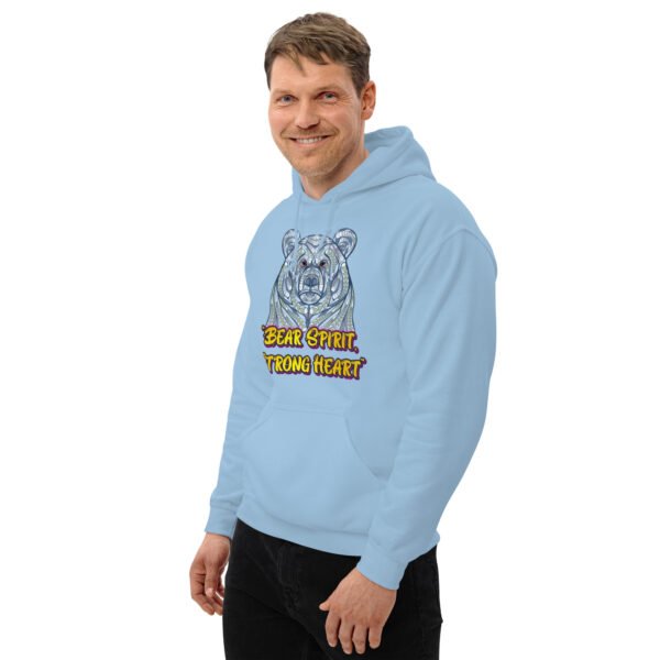 Bear Spirit, Strong Heart – Majestic Animal Strength Artwork - Unisex Hoodie - Image 27