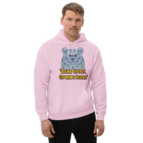 Bear Spirit, Strong Heart – Majestic Animal Strength Artwork - Unisex Hoodie - Image 33