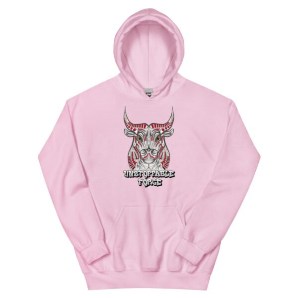 Unstoppable Force – Tribal Bull Power Artwork - Unisex Hoodie - Image 9