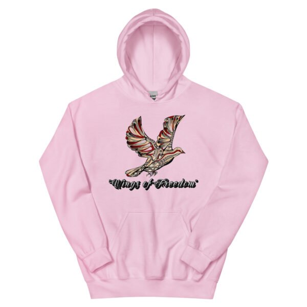 Wings of Freedom – Artistic Bird Design for Apparel & Prints - Unisex Hoodie - Image 11