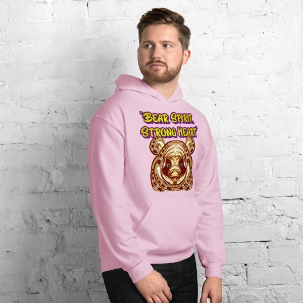 Bear Spirit, Strong Heart – Powerful Tribal Bear Artwork - Unisex Hoodie - Image 40