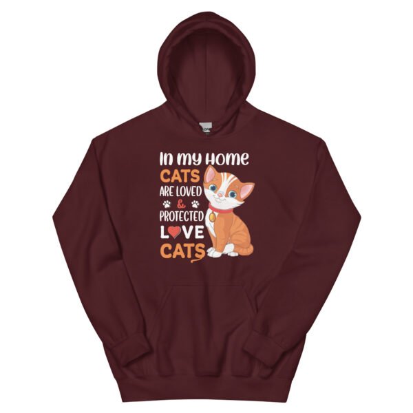 Funny "Sorry, I Can't, I'm an Inside Cat" Hoodie for Cat Lovers - Unisex Hoodie - Image 5
