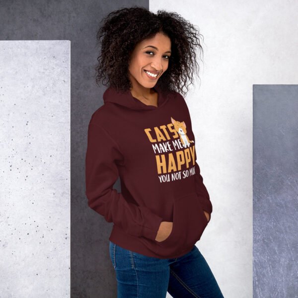 Cats Make Me Happy, You Not So Much - Unisex Hoodie - Image 12