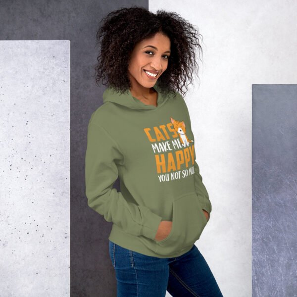 Cats Make Me Happy, You Not So Much - Unisex Hoodie - Image 52