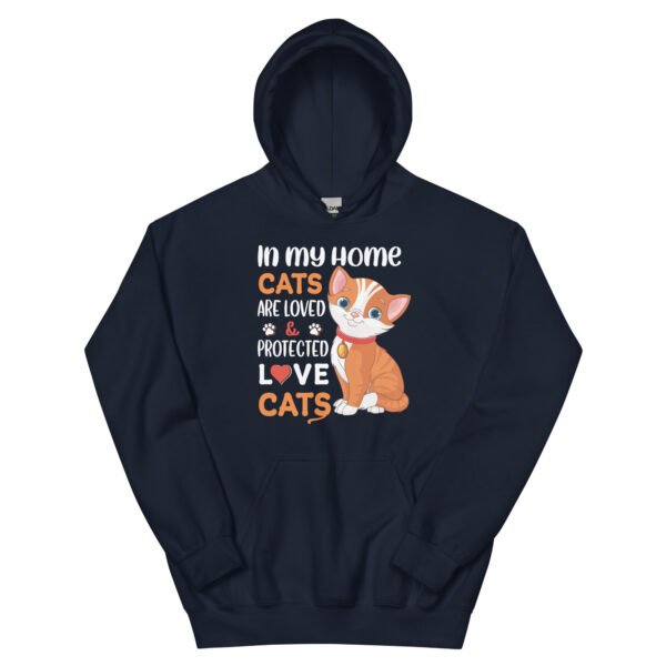 Funny "Sorry, I Can't, I'm an Inside Cat" Hoodie for Cat Lovers - Unisex Hoodie - Image 3