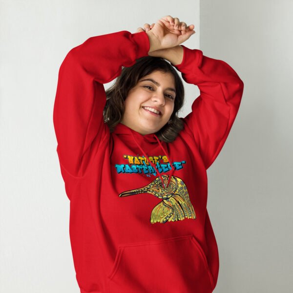 Nature’s Masterpiece – Stunning Artistic Bird Illustration - Unisex Hoodie - Image 3
