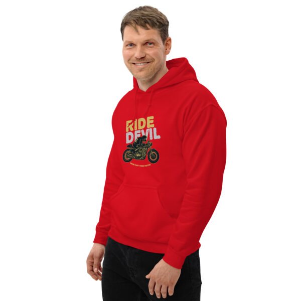 Ride Devil - Fast Track Moto Passion T-Shirt - Unisex Hoodie - Image 3