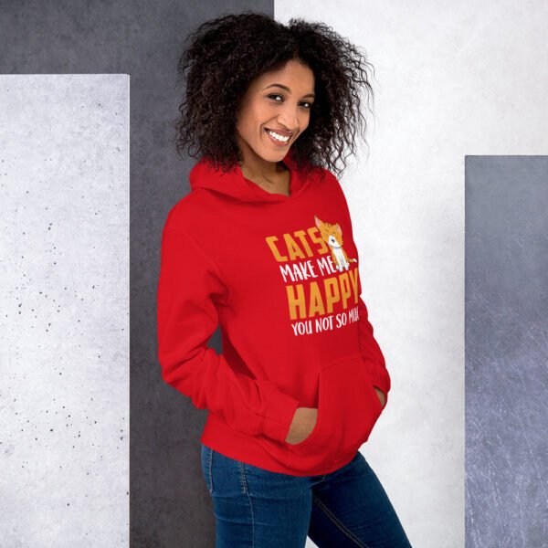 Cats Make Me Happy, You Not So Much - Unisex Hoodie - Image 20