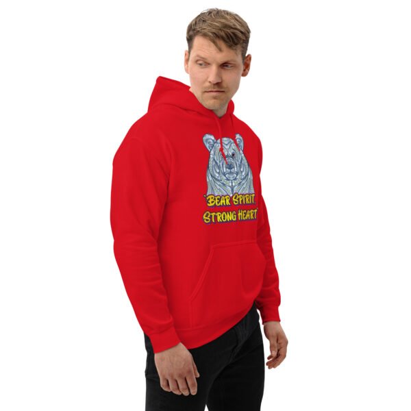 Bear Spirit, Strong Heart – Majestic Animal Strength Artwork - Unisex Hoodie - Image 8