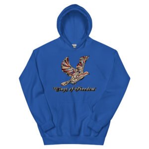 Wings of Freedom – Artistic Bird Design for Apparel & Prints - Unisex Hoodie