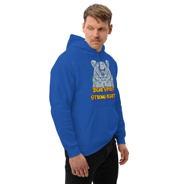 Bear Spirit, Strong Heart – Majestic Animal Strength Artwork - Unisex Hoodie - Image 12