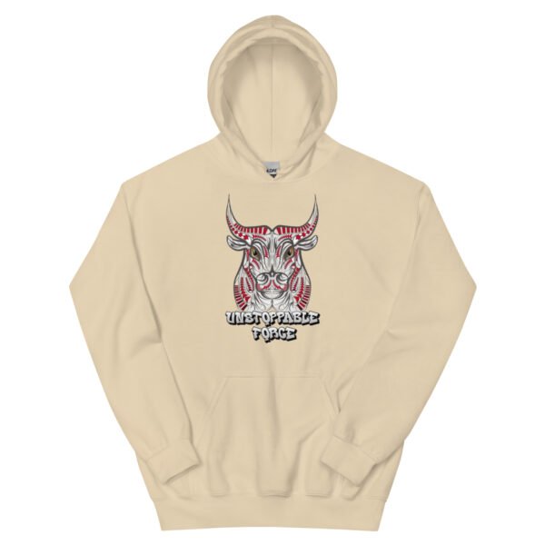 Unstoppable Force – Tribal Bull Power Artwork - Unisex Hoodie - Image 7
