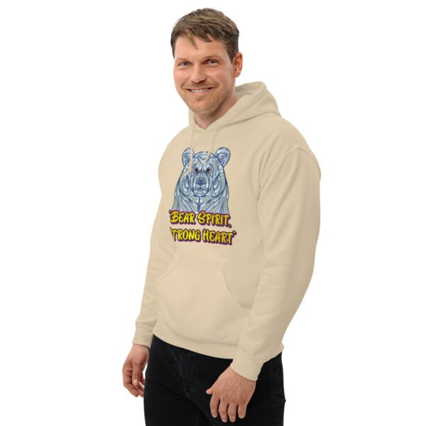 Bear Spirit, Strong Heart – Majestic Animal Strength Artwork - Unisex Hoodie - Image 31