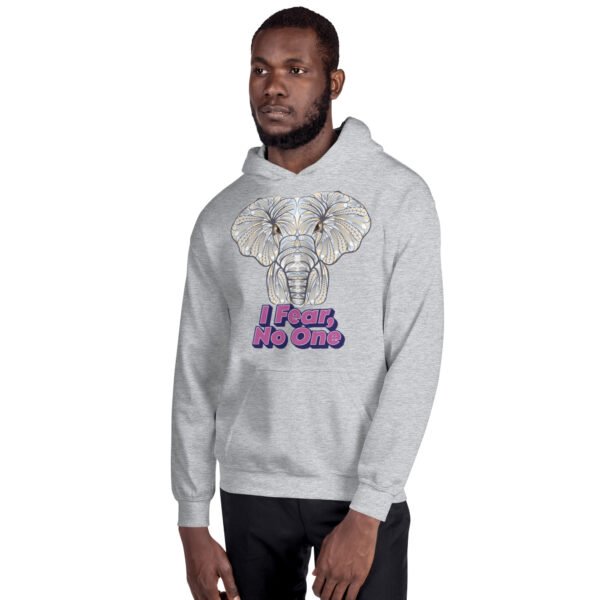 I Fear No One – Powerful Tribal Elephant Artwork - Unisex Hoodie - Image 41
