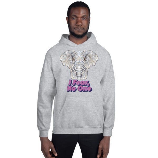 I Fear No One – Powerful Tribal Elephant Artwork - Unisex Hoodie - Image 42
