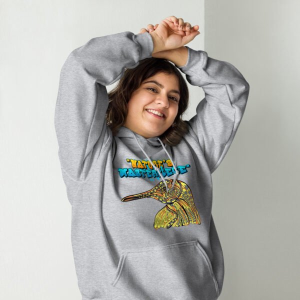 Nature’s Masterpiece – Stunning Artistic Bird Illustration - Unisex Hoodie - Image 6