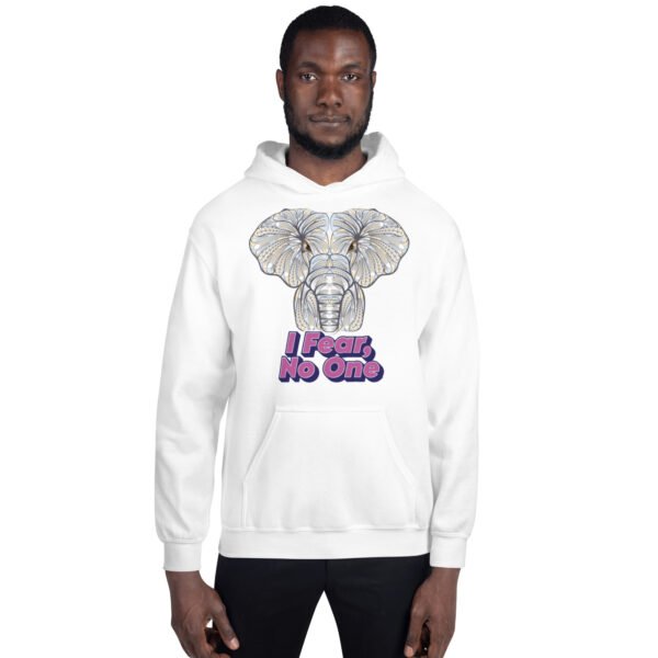 I Fear No One – Powerful Tribal Elephant Artwork - Unisex Hoodie - Image 82