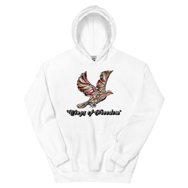 Wings of Freedom – Artistic Bird Design for Apparel & Prints - Unisex Hoodie - Image 15