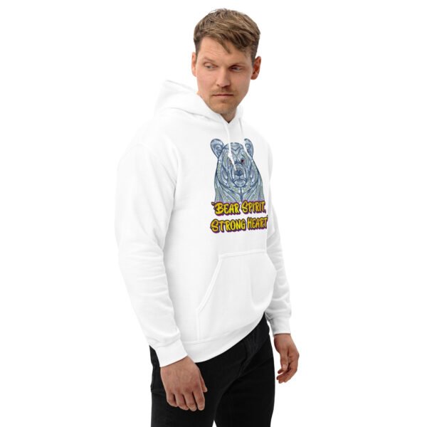Bear Spirit, Strong Heart – Majestic Animal Strength Artwork - Unisex Hoodie - Image 44