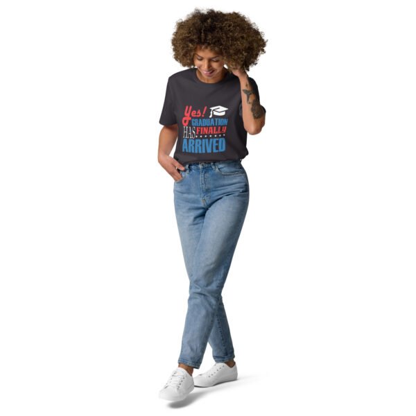 Funny Graduation Design – "We All Know I Look Cool in This Hat" - Unisex organic cotton t-shirt - Image 9