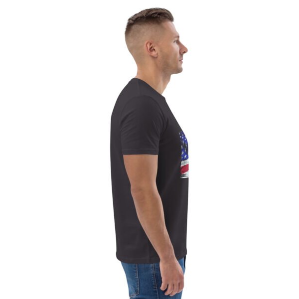 "American Flag Fishing T-Shirt – Patriotic Angler’s - Unisex organic cotton t-shirt - Image 31