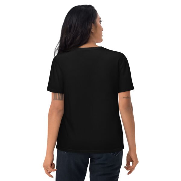 Fun "Camping & Wine" for Outdoor & Wine Lovers - Unisex organic cotton t-shirt - Image 2