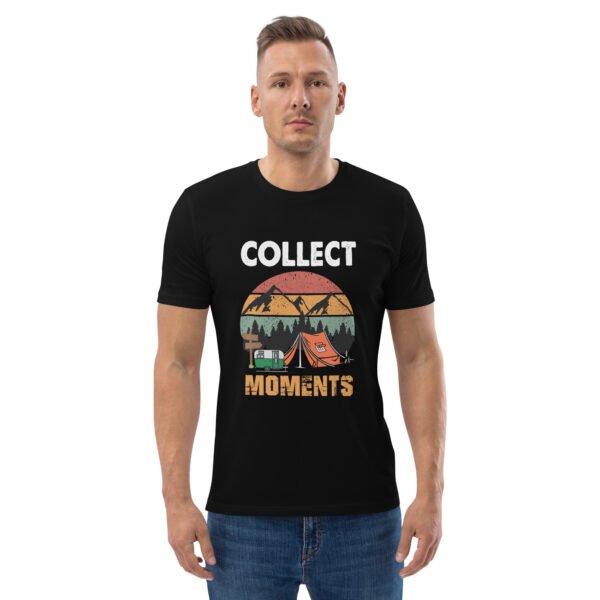 Collect Moments – Retro Camping & Adventure - Unisex organic cotton t-shirt - Image 2